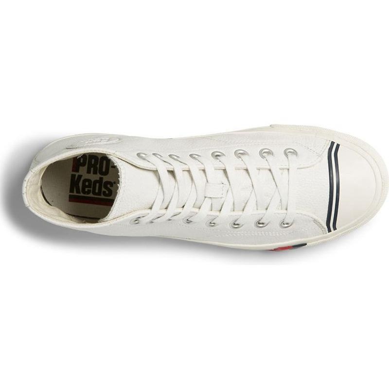 Keds Royal Hi Deri Sneaker Erkek Beyaz | ZNRYP-0159